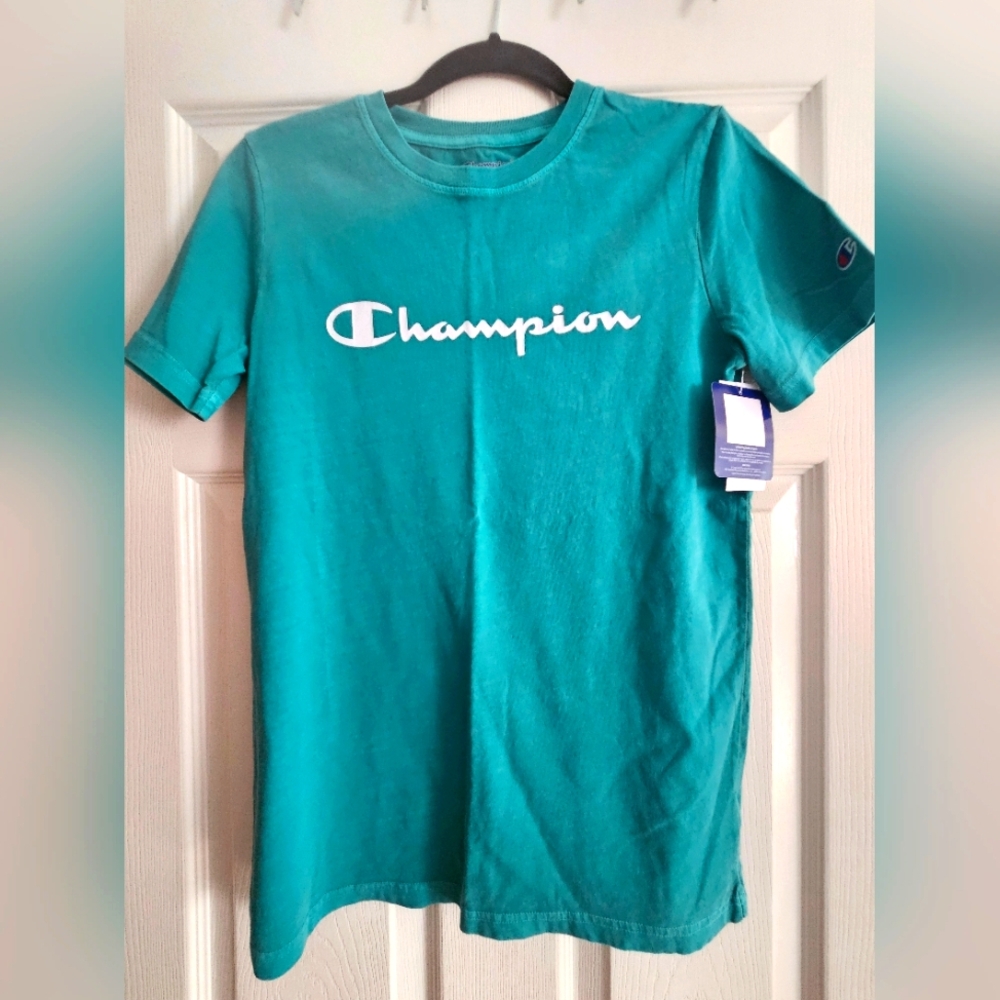 Champion Aqua Crew Neck Tee Y XL